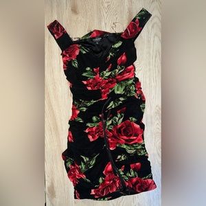 Fashion Nova Bodycon Flower Dress
